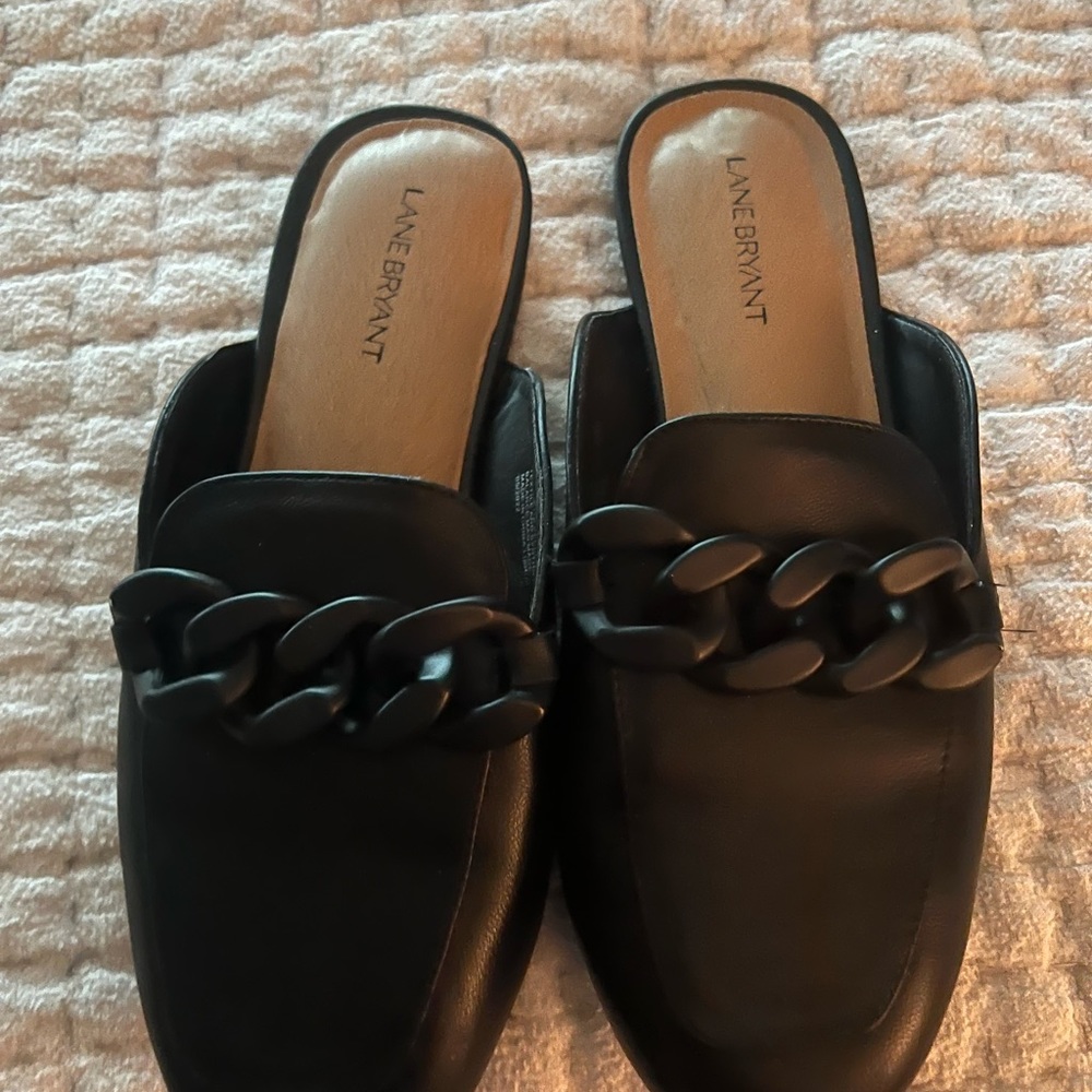Lane Bryant mules Dreamcloud Faux Leather size 10w